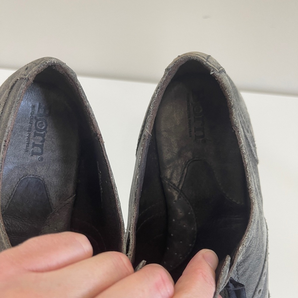 Born Kika Oxford Shoe 8.5 Leather Wingtip Academia Grunge Victorian Goth Cottage - Picture 7 of 9